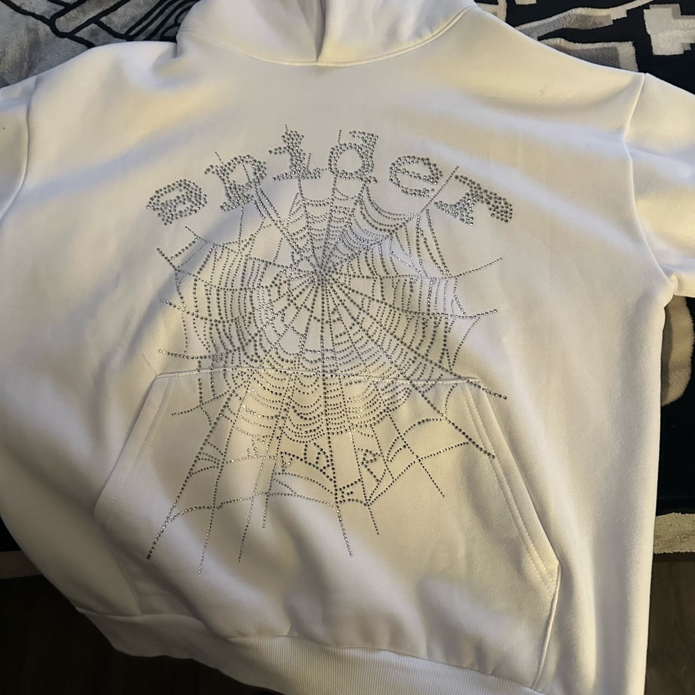 Sp5der hoodie white brand new original cost 395 shoot me ur best offer